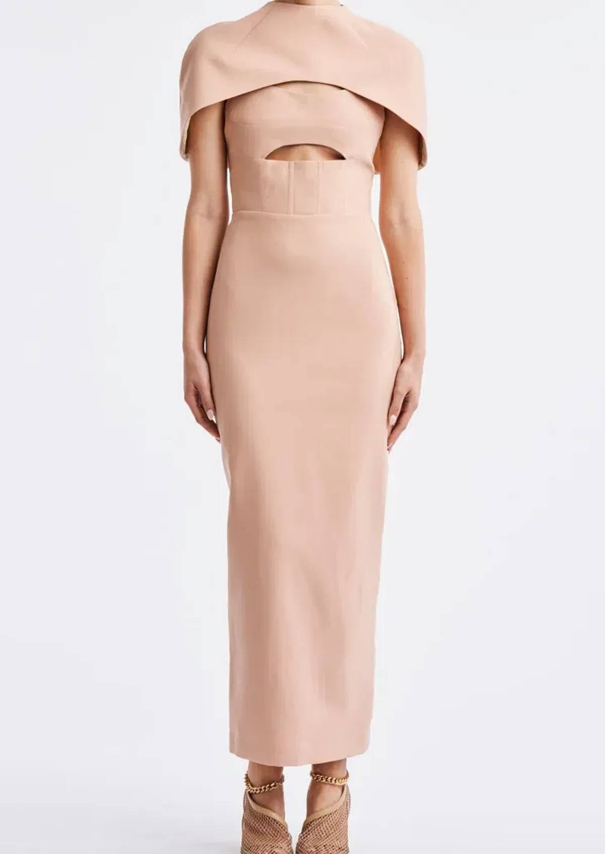 Mietta Dress Peach Beige - Image 1