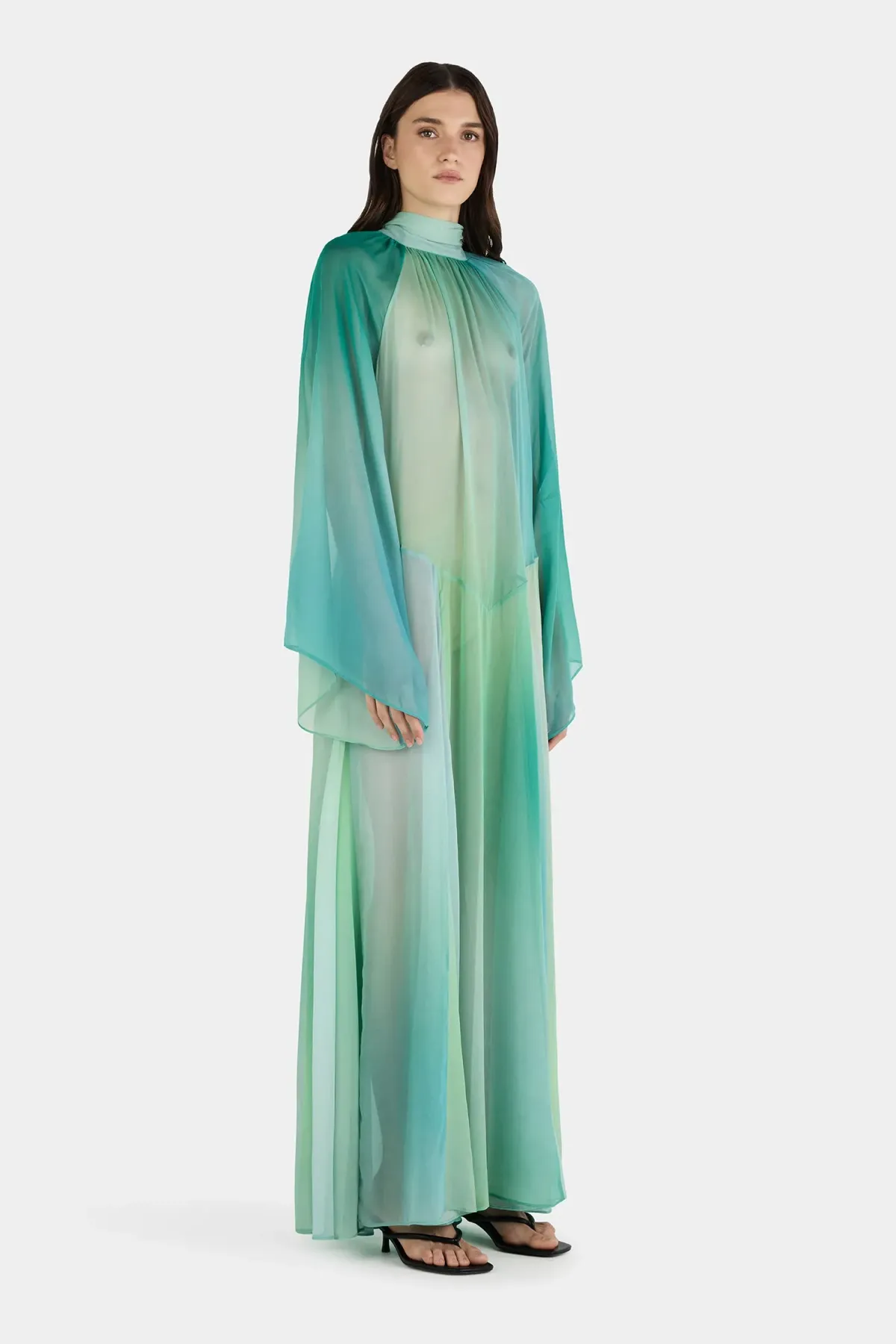 Hansen And Gretel Olympia Maxi Dress Aura Nude Size 10 - Image 5