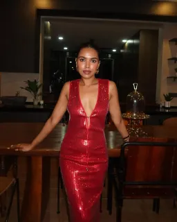 Blaise Maxi Dress Red for rent on The Volte - image 4