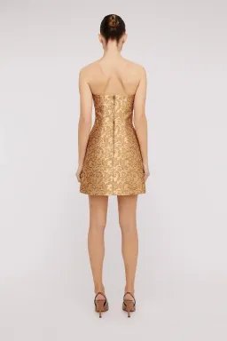 Brocade Dress Gold for rent on The Volte - image 2