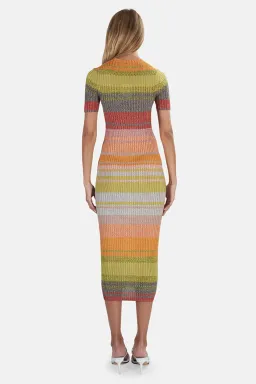 Zimmermann Brightside Knit Shirtdress in Sunset Ombre size 8/10 for rent on The Volte - image 2
