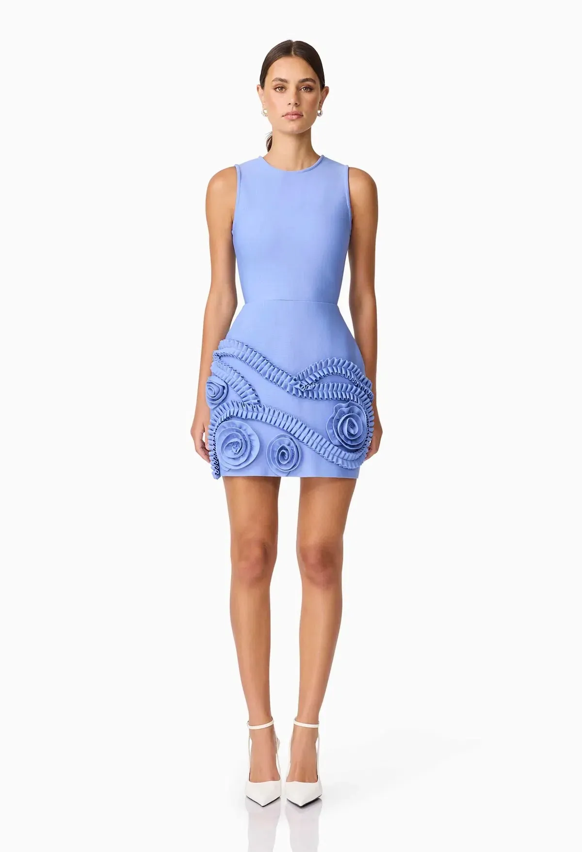 Elliatt Sonya Tulip Mini Dress Blue Size Small - Image 2