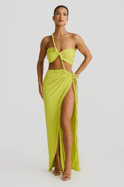 Zamara Chartreuse dress for rent on The Volte - image 3