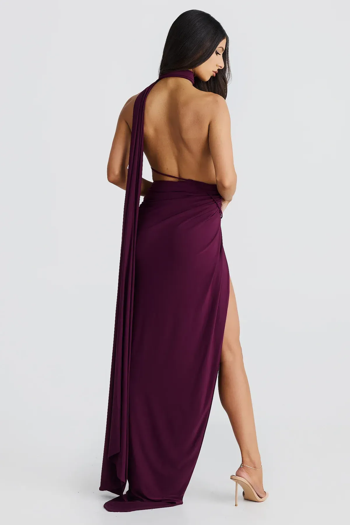 Zahra Mulberry Dress - Image 3