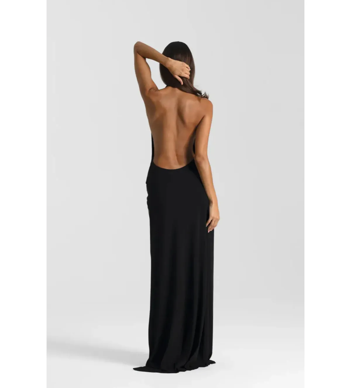 Natalie Rolt Winona Gown Maxi Dress in Black Size AU 6 - Image 3