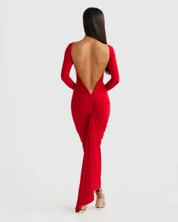 Camila Red Dress for rent on The Volte - image 3