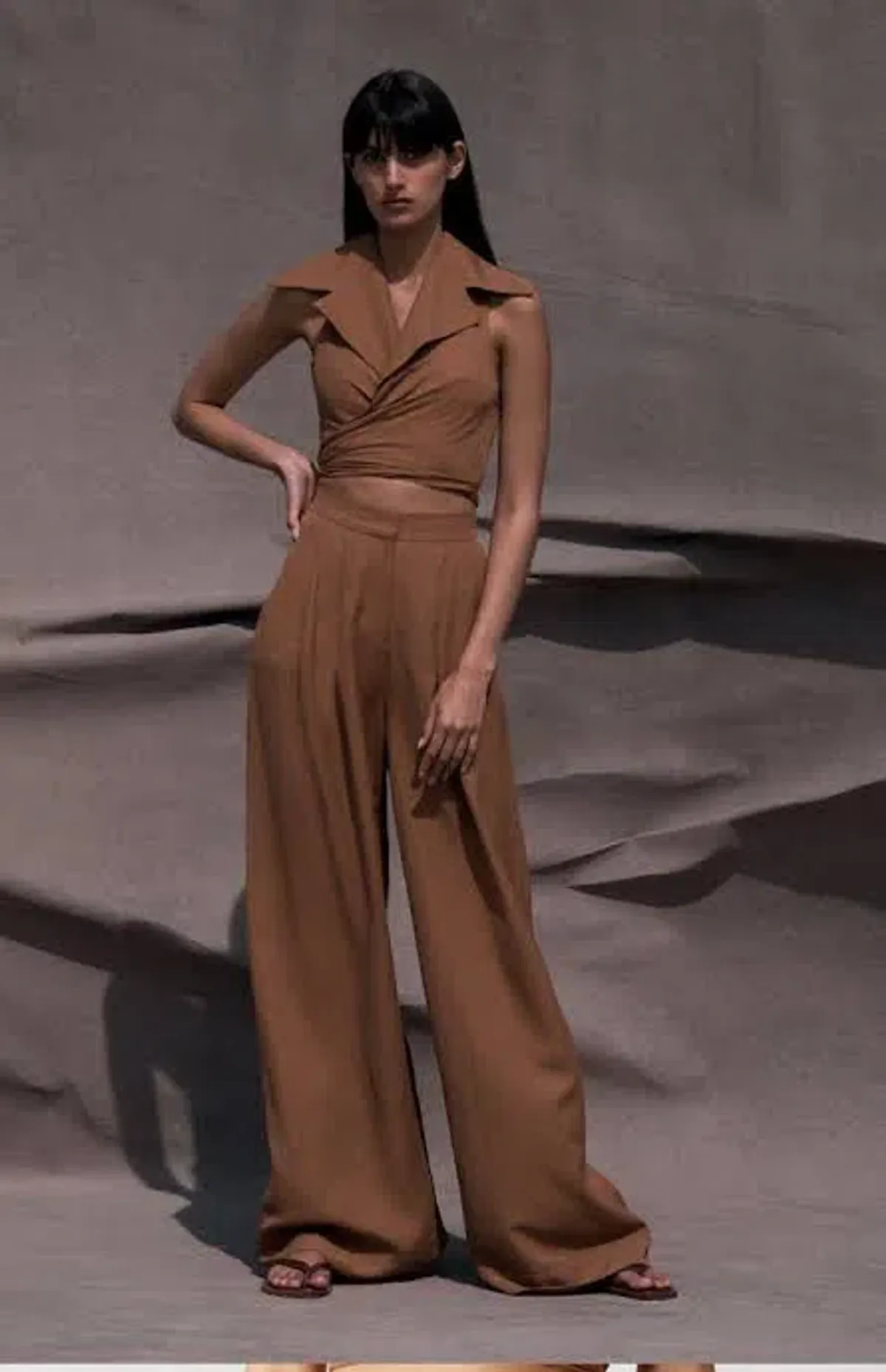 Italian Linen Viscose Cinnamon Set - Image 2