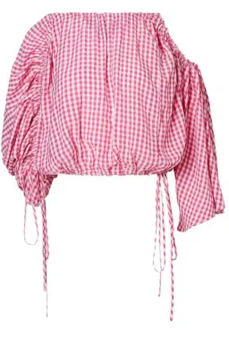 Raspberry Gingham Drawcord Set for rent on The Volte - image 3