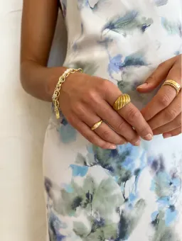 Bec & Bridge Corrine Split Maxi Dress in Watercolour Floral - 6 for rent on The Volte - image 6