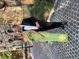 Rachel Gilbert Jensen Gown Pistachio - size 8  for rent on The Volte - image 1