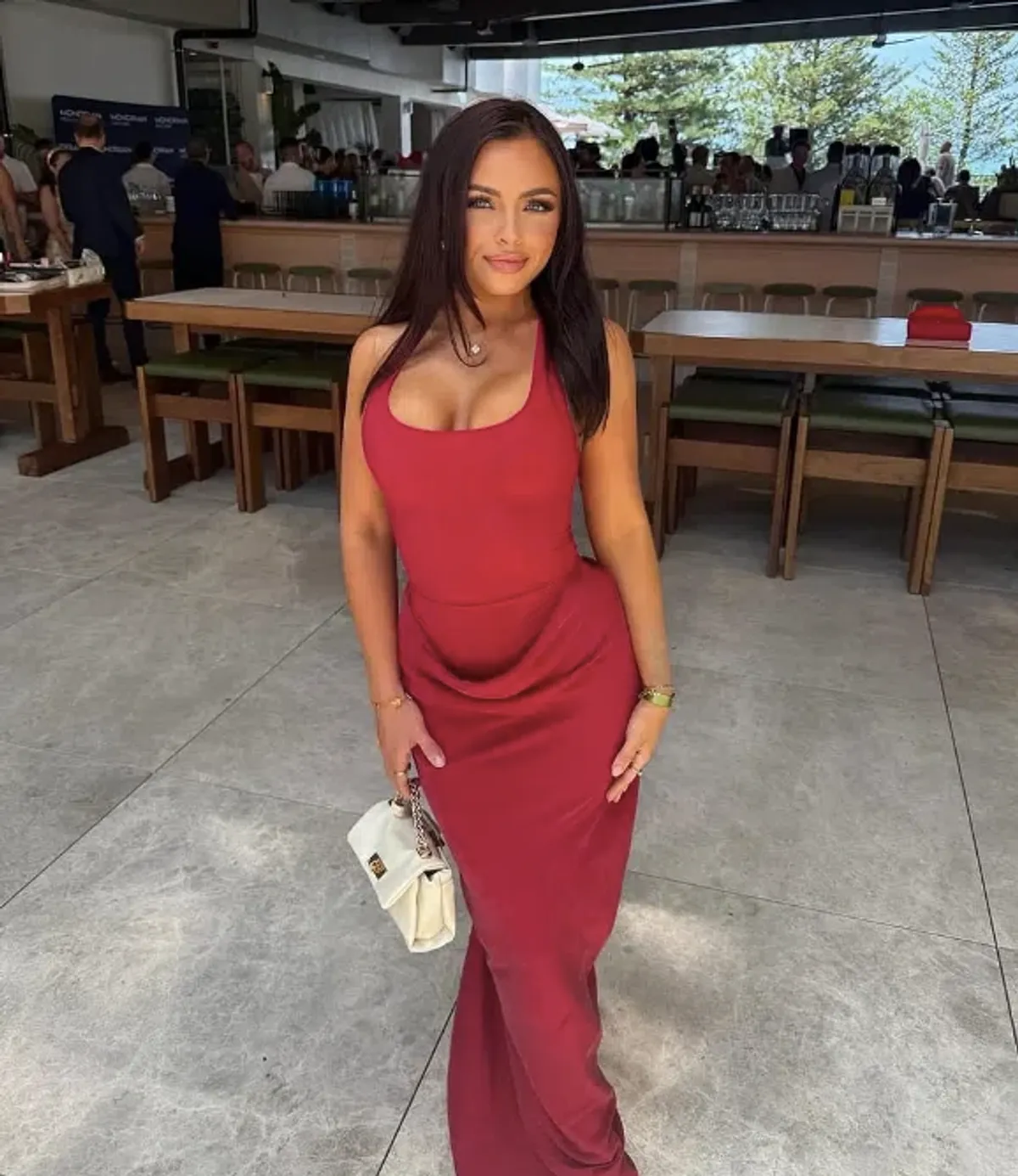 Benni Jade Maxi Dress in Scarlet Size 8 - Image 1