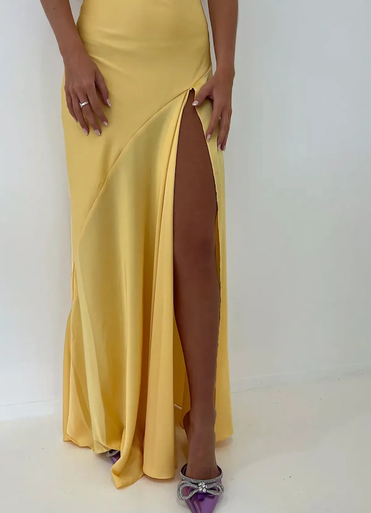 Hntr the label Gaia Gown gold sun size XS - Image 4