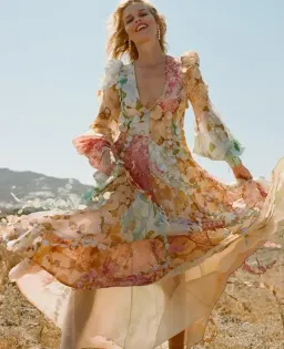 Zimmermann Tempo Patch Rainbow Gown size 6  for rent on The Volte - image 1