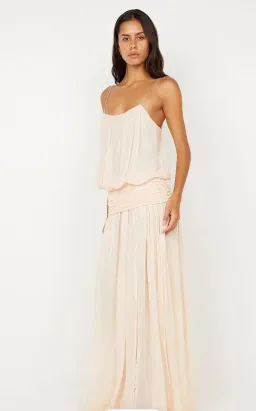 Bec and Bridge Camille Blouson Dress in Peach Size 10 for rent on The Volte - image 3