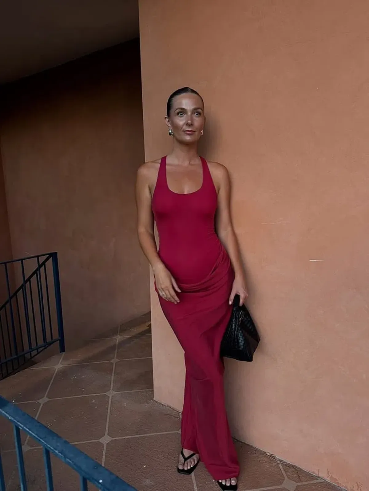 Benni Jade maxi dress in scarlet  - Image 1