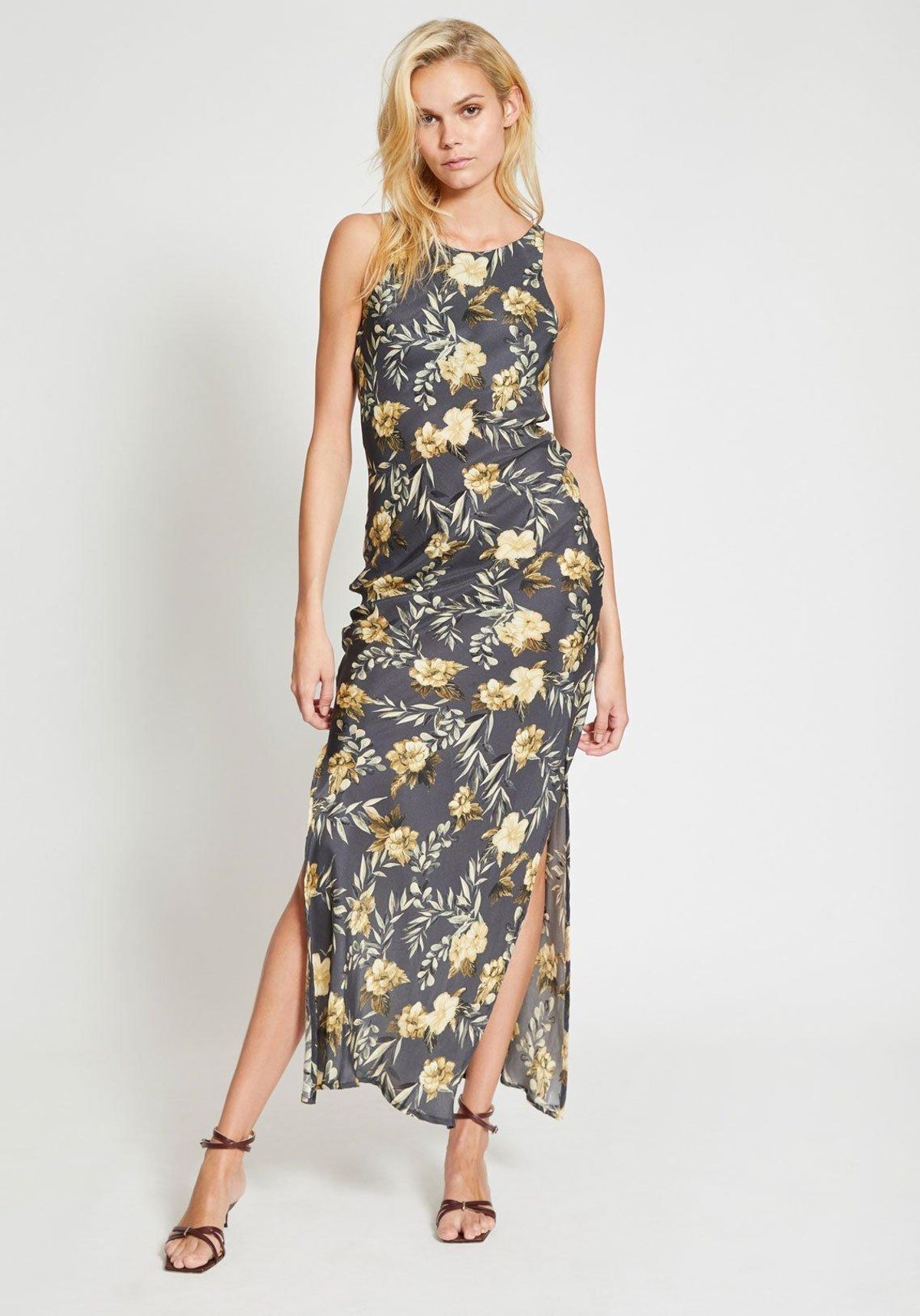 Sir The Label Lita Bias Slip Dress Floral Print | AU 12 - Image 1