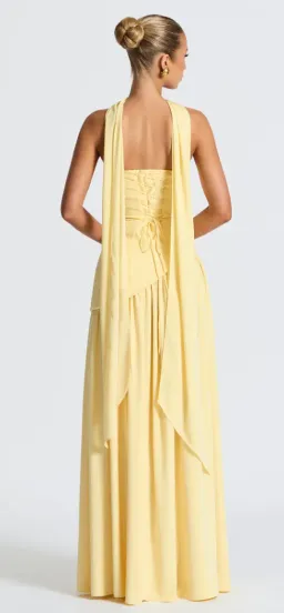 Maliyah Maxi Dress Lemon for rent on The Volte - image 3