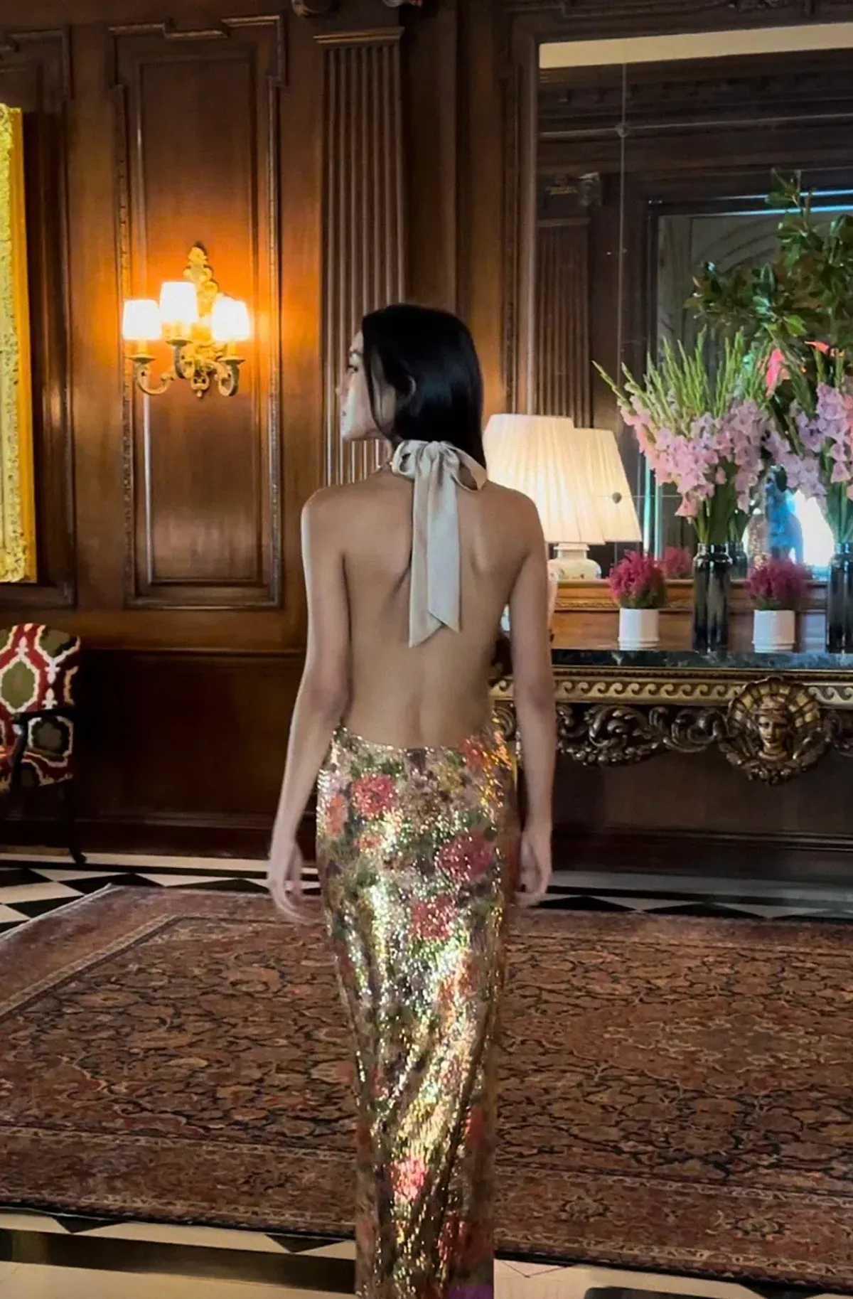 Fait Par Foutch Liana Dress Fleur Sequin Size XS / AU 6 - Image 4