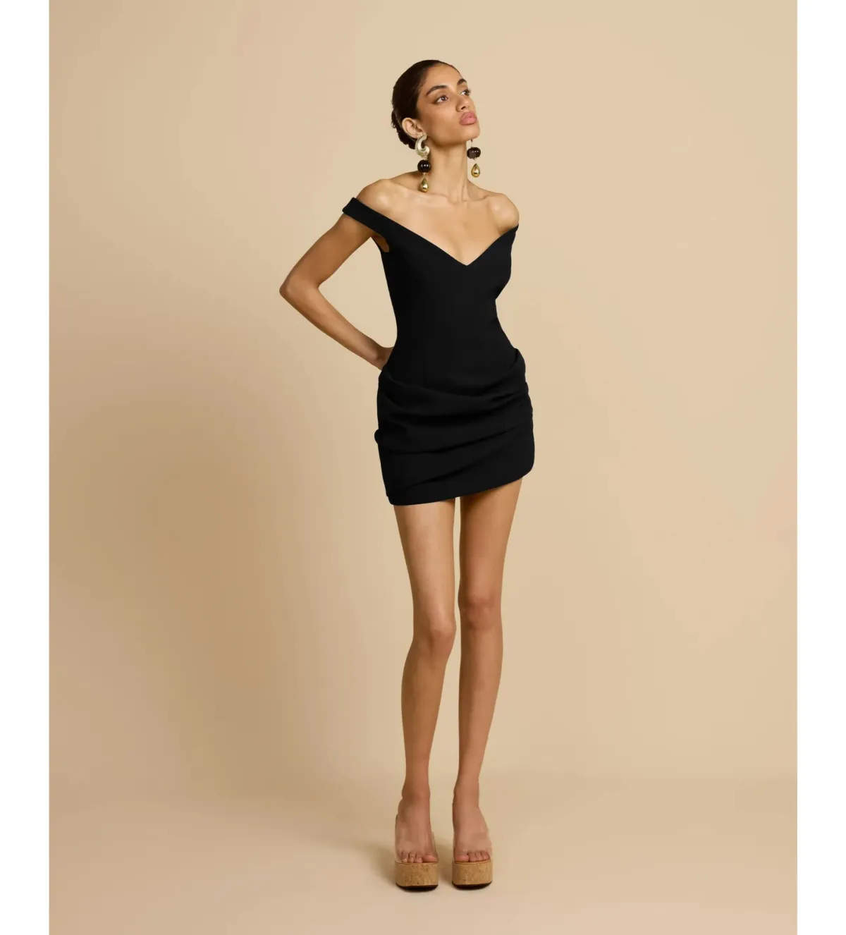 Arcina Ori Avery Mini Dress Black Size S/AU 8 - Image 2