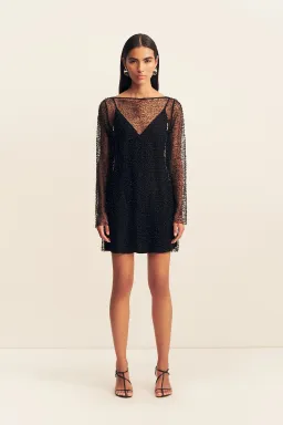 Shona Joy Mona Long Sleeve Mini Dress for rent on The Volte - image 1