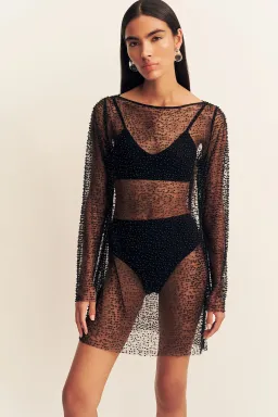 Shona Joy Mona Long Sleeve Mini Dress for rent on The Volte - image 5