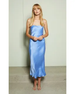 Bec & Bridge Classic Midi Dress Blue Size AU 6 for rent on The Volte - image 1