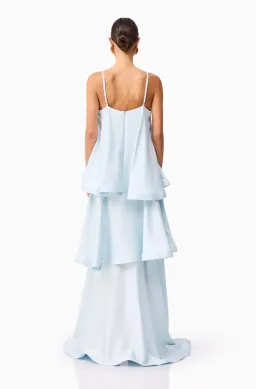 Elliatt Tilly Tiered Maxi Dress in Blue Size S / AU 8 for rent on The Volte - image 4