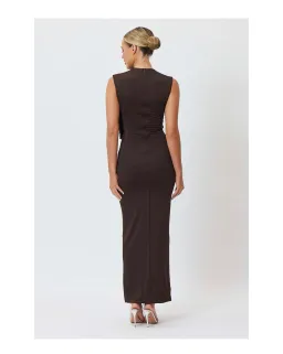 Bianca & Bridgett Amara Maxi Dress Brown size 14 for rent on The Volte - image 3