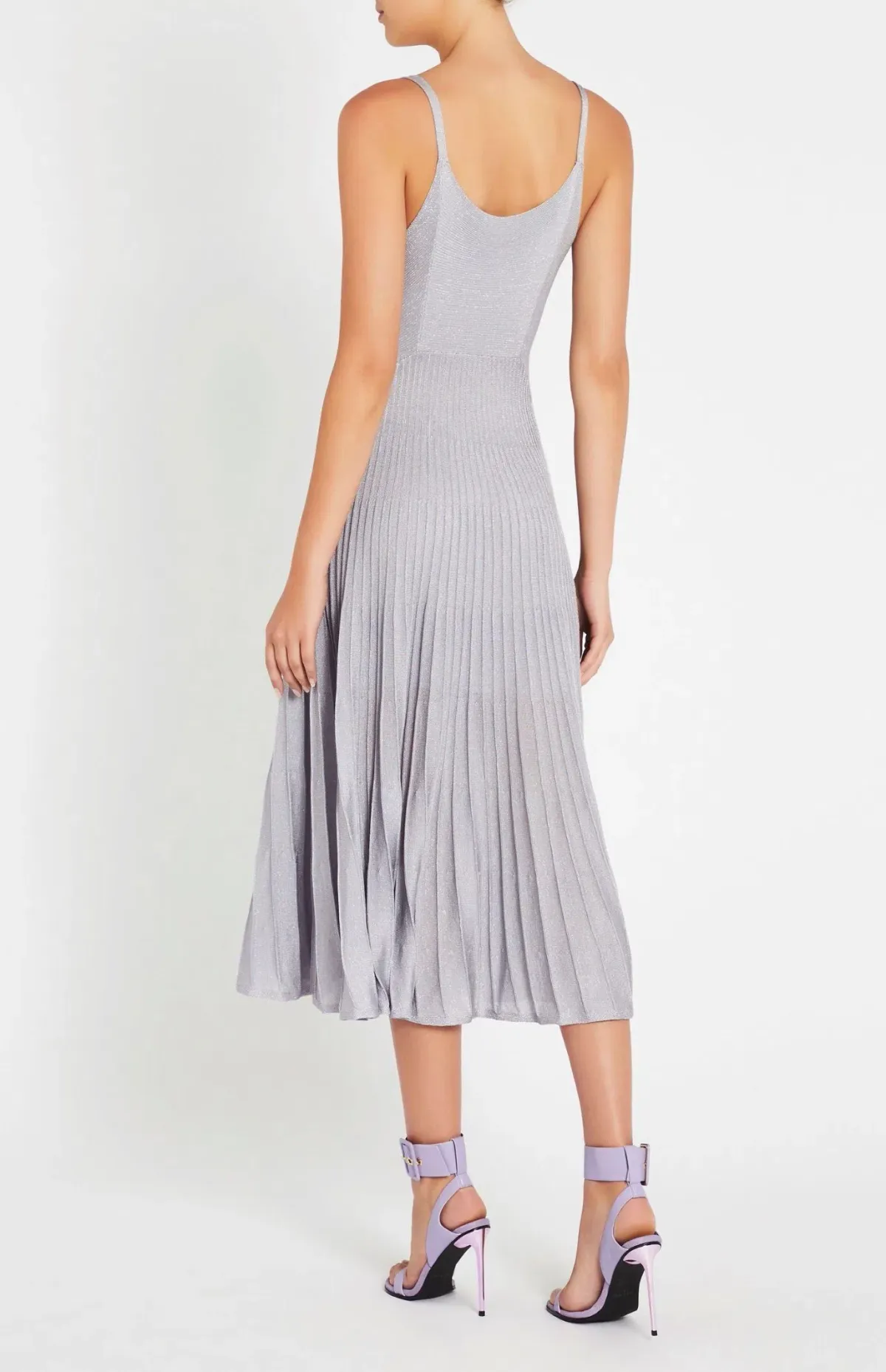 Sass & Bide Almost Famous Knit Dress Metallic Blue/Silver Size 8 - Image 2