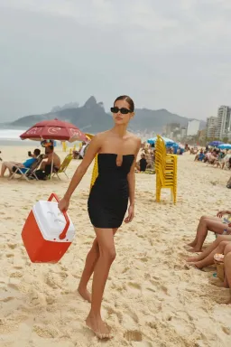 Bao Bab Magalenha Mini Dress- Black for rent on The Volte - image 3