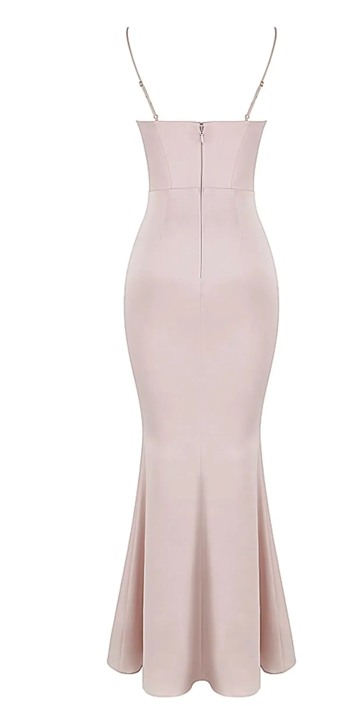House of CB Olivette Crystal Satin Corset Maxi Dress Pink  - Image 5