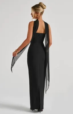 BABYBOO Yulia Maxi Dress - Black for rent on The Volte - image 3