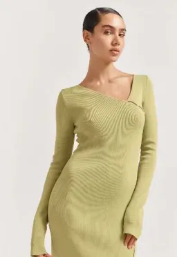 Henne Baronia Mini Dress Green Size 6 for rent on The Volte - image 1