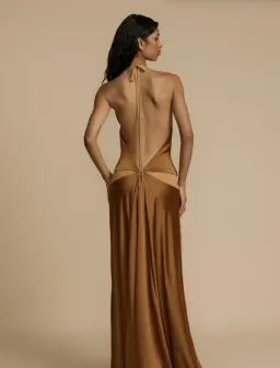 Arcina Ori, Devora Dress, Toffee, Size M / 10 for rent on The Volte - image 2