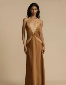 Arcina Ori, Devora Dress, Toffee, Size M / 10 for rent on The Volte - image 5