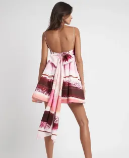 AJE Kasbah Mini Dress in Sunset Stripe Size 4 for rent on The Volte - image 2