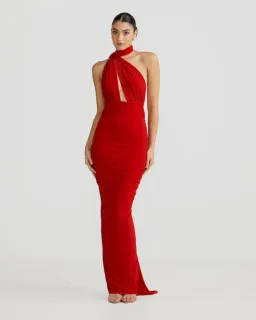 Melani Izabella Red Dress for rent on The Volte - image 2