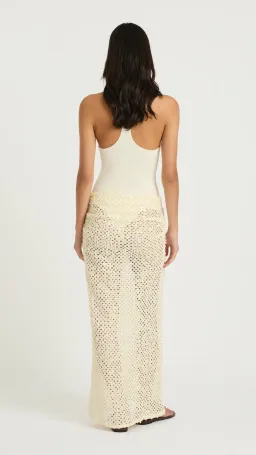 Benni Ariel Maxi Dress in Shell Size 8  for rent on The Volte - image 2