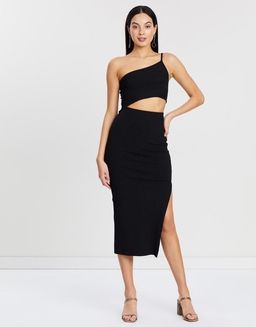 Bec & Bridge Darling Midi Dress Black Size AU 6  for rent on The Volte - image 1