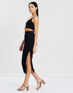 Bec & Bridge Darling Midi Dress Black Size AU 6  for rent on The Volte - image 2
