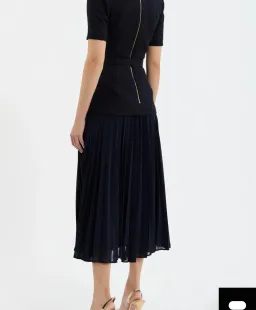Rebecca Vallance Navy Jonie Midi Dress AU 10 for rent on The Volte - image 3