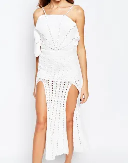 Alice McCall Room Is On Fire Crochet Dress White Size 6 for rent on The Volte - image 2