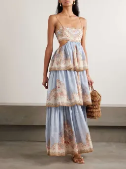 Zimmermann Daylight Tiered Maxi Dress Size 4 / AU 16 for rent on The Volte - image 1