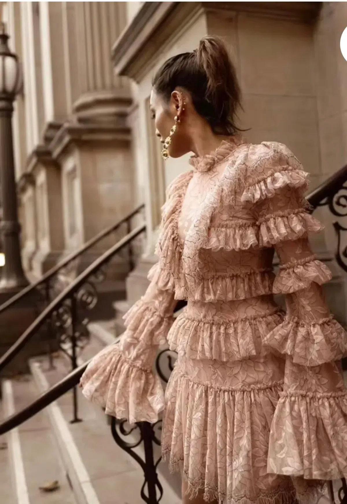 Alice McCall Calypso Mini Dress, Blush Size 10 - Image 4