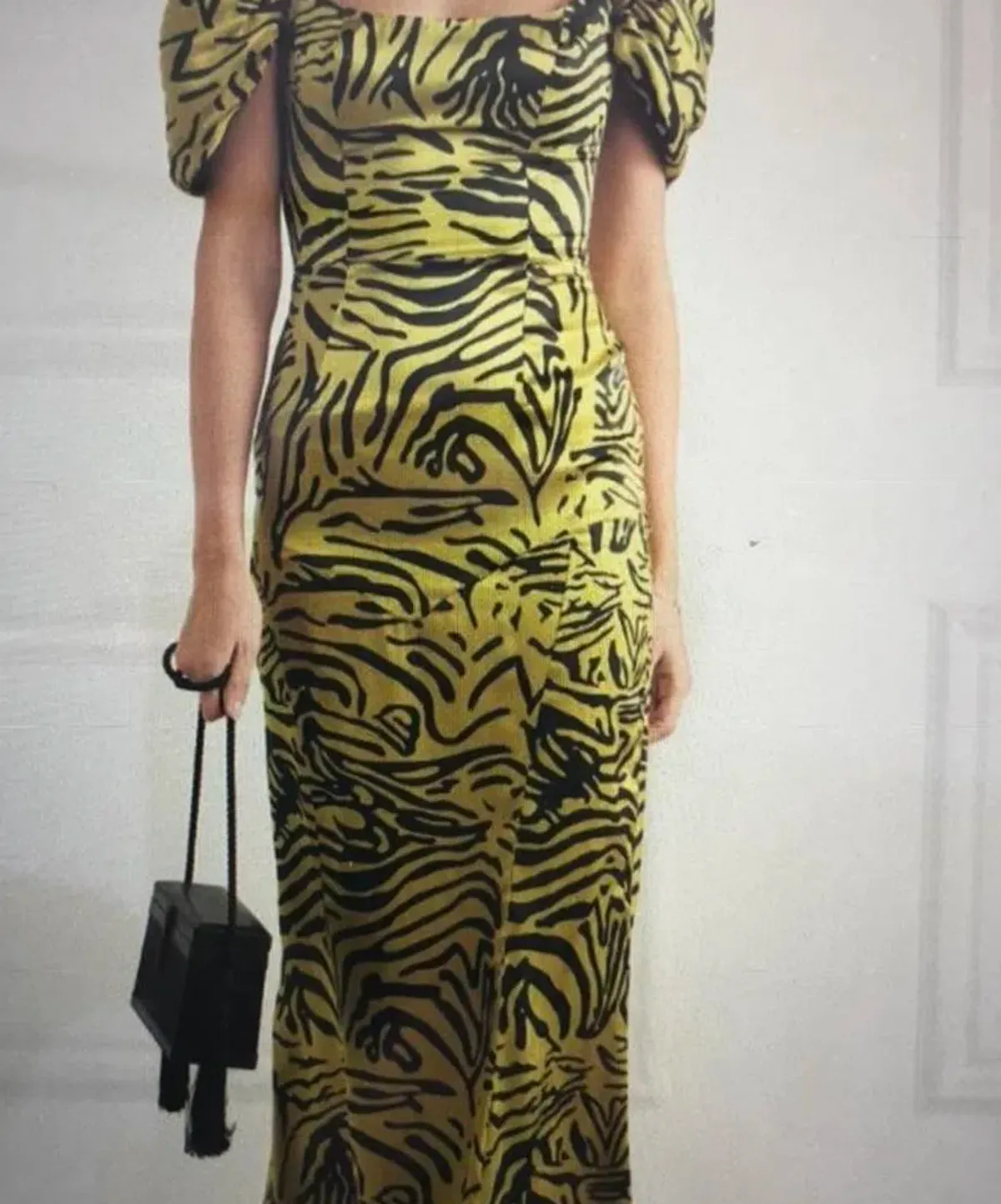 De la Vali - Alma tiger silk satin dress Size 8. RRP $600 - Image 3
