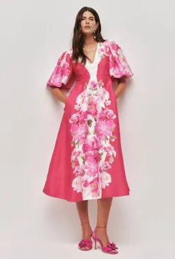 OVERFLOW KNOTTED MIDI DRESS for rent on The Volte - image 1