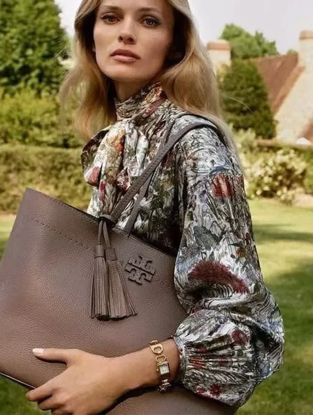 Tory Burch Vanessa Silk Metallic Midi Dress AU 8 / S - Image 5