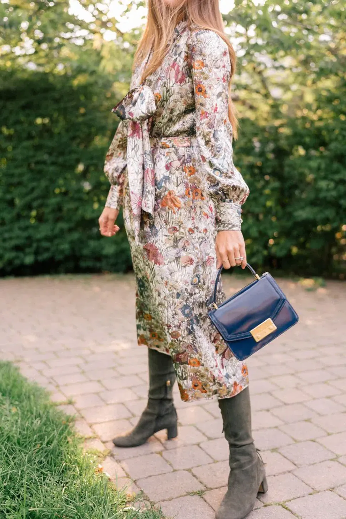 Tory Burch Vanessa Silk Metallic Midi Dress AU 8 / S - Image 2