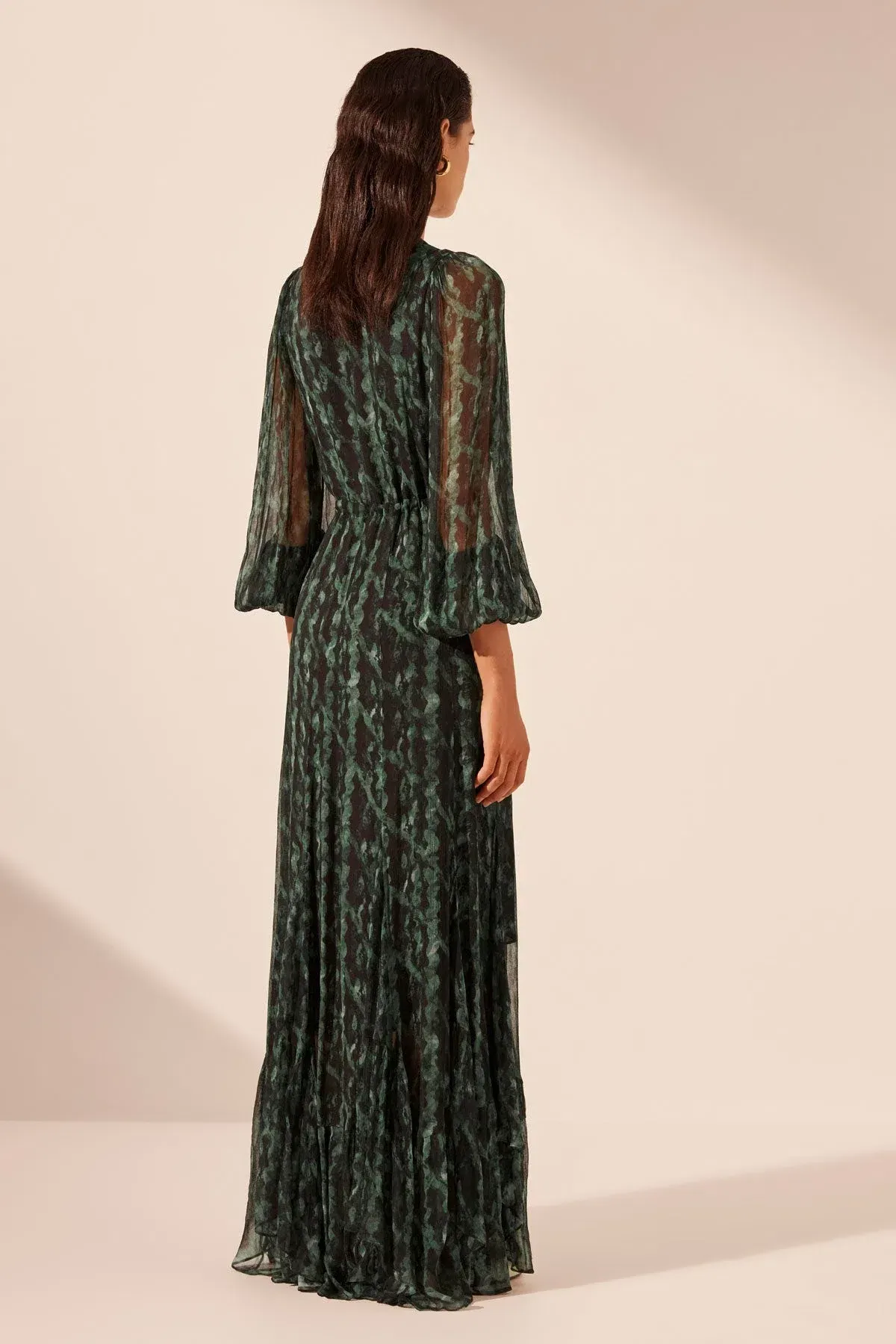 Shona Joy Green Remi Lace Front Maxi Dress AU 18 / XXL - Image 4