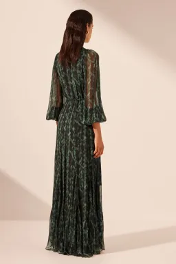 Shona Joy Green Remi Lace Front Maxi Dress AU 18 / XXL for rent on The Volte - image 4